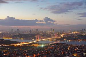 Istanbul kalkoen bosporus brug foto