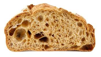 gesneden brood van brood geïsoleerd Aan wit achtergrond. foto