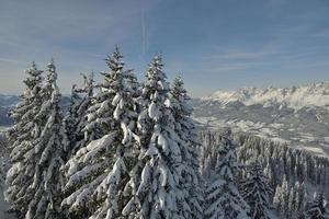 berg winterlandschap foto