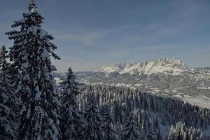 berg winterlandschap foto