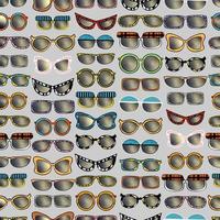 naadloos patroon verzameling van kleurrijk zonnebril geïsoleerd gemakkelijk verschillend vormen van kaders hand- getrokken foto