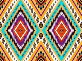 ikat geometrische folklore sieraad. tribal etnische vector textuur. naadloos gestreept patroon in Azteekse stijl. figuur tribal borduurwerk. indisch, scandinavisch, gyp sy, mexicaans, folk patroon.ikat patroon foto