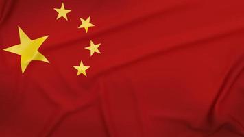 China vlag close-up afbeelding voor zakelijke inhoud 3D-rendering. foto