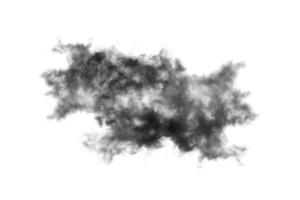 wolk geïsoleerd Aan wit achtergrond,textuur rook, borstel wolken, abstract zwart foto