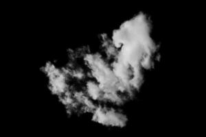 wolk geïsoleerd Aan zwart achtergrond,textuur rook, borstel wolken, abstract zwart foto