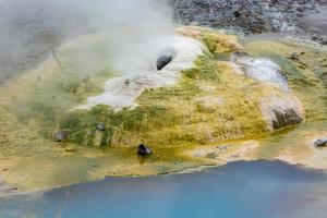 norris geiserbassin in het nationaal park Yellowstone foto