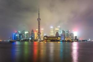 skyline van shanghai foto