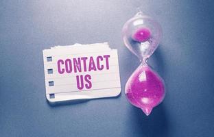 neem contact met ons op bedrijfsconcept idee foto