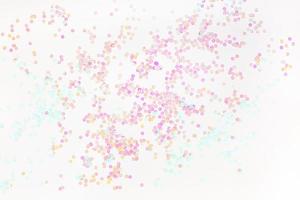 parel pastel confetti sparkles Aan wit achtergrond foto