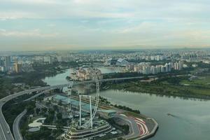 visie van Singapore stad horizon foto