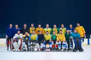 ijs hockey spelers team portret foto