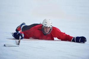 ijs hockey speler in actie foto