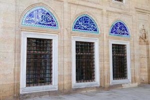 ramen van selimiye moskee, edirne, kalkoen foto