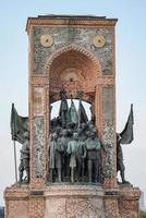 Taksim republiek monument in Istanbul, turkiye foto