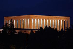 anitkabir mausoleum van mustafa kemal ataturk in ankara, turkiye foto