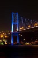Bosporus brug van Istanbul, kalkoen foto