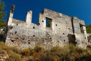 geruïneerd huis van kajak, fethiye foto