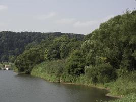 de weser rivier- in Duitsland foto