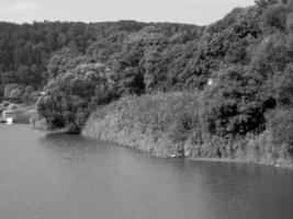 slecht Karlshafen en de weser rivier- foto