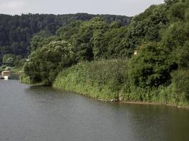 de weser rivier- in Duitsland foto
