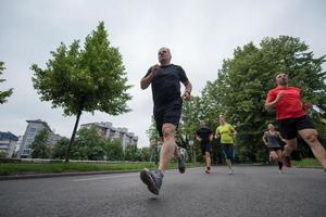 hardlopers team Aan ochtend- opleiding foto