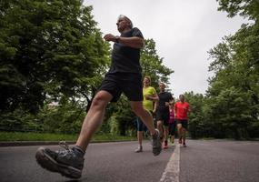 hardlopers team Aan ochtend- opleiding foto