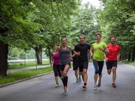 hardlopers team Aan ochtend- opleiding foto