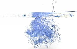 blauw water bubbel foto