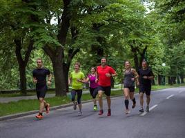 hardlopers team Aan ochtend- opleiding foto