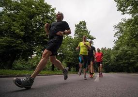 hardlopers team Aan ochtend- opleiding foto