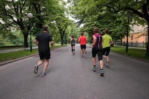 hardlopers team Aan ochtend- opleiding foto