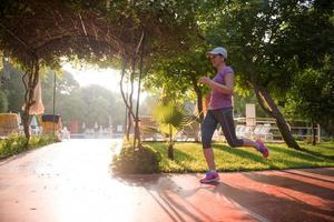 sportief vrouw jogging foto