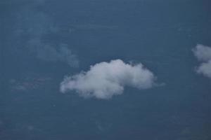 foto van wolken van de vlak