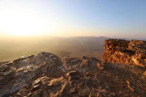 mitzpe ramon Israël november 1, 2019. ramon krater is een erosie krater in de negev woestijn in zuidelijk Israël. foto