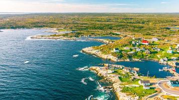 zomer antenne visie gezien van peggy's inham, nova scotia, Canada foto