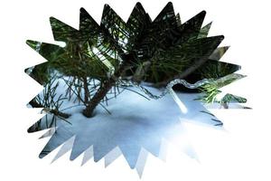 digitale illustratie wintersneeuw achtergrond foto