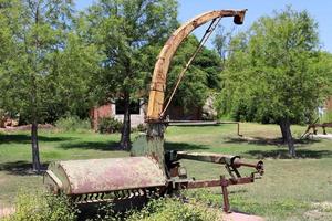 Haifa Israël oktober 29, 2020. oud agrarisch machinerie in een kibboets in Israël. foto