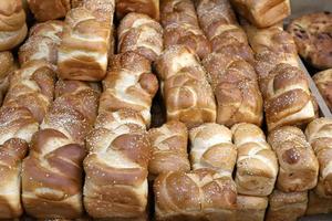 brood en bakkerij producten in Israël. foto