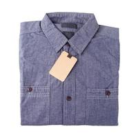 denimblauw jeanshemd foto