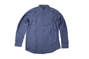 denimblauw jeanshemd foto