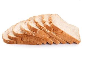 sneetje volkoren brood voor achtergrond foto