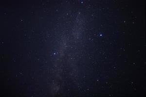 melkwegstelsel. foto met lange sluitertijd. met korrel