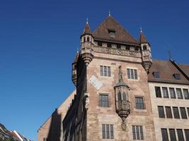 visie van oud stad centrum in nuernberg foto