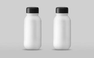 klein plastic fles mockup ontwerp foto