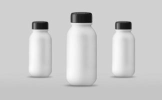klein plastic fles mockup ontwerp foto