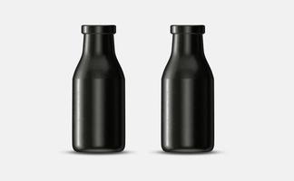 klein plastic fles mockup ontwerp foto