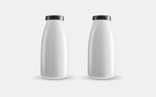 klein plastic fles mockup ontwerp foto