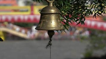 beeld van tempel klok hd. foto