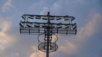 stadion lichten Aan staan beeld hd. foto