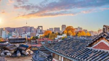 bukchon Hanok dorp in Seoel zuiden Korea foto